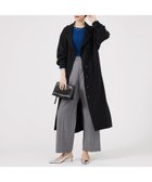 【カリテ/qualite】のフロントダブルベルテッドコート ブラック|ID: prp329100004939207 ipo3291000000037308735