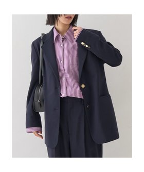 【ルージュヴィフラクレ/Rouge vif la cle】の【セットアップ対応】メンズライクウール混サキソニージャケット 人気、トレンドファッション・服の通販 founy(ファニー) ファッション Fashion レディースファッション Fashion for Women アウター Coat / Outerwear Collection レディースジャケット・軽アウター Jackets 秋 Autumn カットソー Cut and Sewn Top クラシック Classic, Timeless Style ジャケット Jacket, Outerwear スウェット / スエット Sweatshirt, Sweatwear セットアップ Set-Up, Coordinated Outfit トレンド Trend, Trending Now フィット Fit, Slim Fit フラワー Flower, Floral フロント Front, Front Design ポケット Pocket, Pocket Detail メタル Metal, Metal Parts メンズ Men's, Menswear リラックス Relax, Relaxed Fit |ID:prp329100004939209