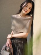 【アニュアンス/anuans】のソフトフィットオフショルニットトップス BEIGE|ID: prp329100004939219 ipo3291000000037260616