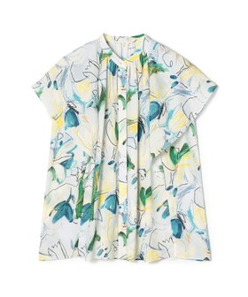 【トゥモローランド/TOMORROWLAND】のウィスパーブルームプリント フレアスリーブブラウス 人気、トレンドファッション・服の通販 founy(ファニー) ファッション Fashion レディースファッション Fashion for Women トップス・カットソー Cut & Sew Tops シャツ・ブラウス・オフィスカジュアル Elegant Blouses & Button-Ups エアリー Airy Texture ギャザー Gathered, Ruffled スリーブ Sleeve, Long Sleeve / Short Sleeve ノースリーブ Sleeveless, No-Sleeve フレア Flare, Flared プリント Print, Printed Pattern モダン Modern, Contemporary 夏 Summer 春 Spring S/S・春夏 SS, Spring/Summer, Warm Season |ID:prp329100004939255