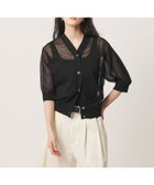 【ユナイテッドアローズ/UNITED ARROWS】のシアー Vネック カーディガン -ウォッシャブル- BLACK|ID:prp329100004939291