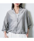 【インディヴィ/INDIVI】の【洗える/2WAY】ドロスト付 シアーシャンブレーシャツ 人気、トレンドファッション・服の通販 founy(ファニー) ファッション Fashion レディースファッション Fashion for Women トップス・カットソー Cut & Sew Tops シャツ・ブラウス・オフィスカジュアル Elegant Blouses & Button-Ups 洗える Machine Washable シャンブレー Chambray, Denim-Like Fabric シンプル Simple, Minimal スマート Smart, Elegant セットアップ Set-Up, Coordinated Outfit トレンド Trend, Trending Now ドローストリング Drawstring, Pull Cord 長袖 Long Sleeve, Full Sleeve バランス Balance, Style Balance 半袖 Short Sleeve, Half Sleeve thumbnail ライトグレー|ID: prp329100004939313 ipo3291000000037064528