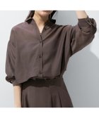 【インディヴィ/INDIVI】の【洗える/2WAY】ドロスト付 シアーシャンブレーシャツ 人気、トレンドファッション・服の通販 founy(ファニー) ファッション Fashion レディースファッション Fashion for Women トップス・カットソー Cut & Sew Tops シャツ・ブラウス・オフィスカジュアル Elegant Blouses & Button-Ups 洗える Machine Washable シャンブレー Chambray, Denim-Like Fabric シンプル Simple, Minimal スマート Smart, Elegant セットアップ Set-Up, Coordinated Outfit トレンド Trend, Trending Now ドローストリング Drawstring, Pull Cord 長袖 Long Sleeve, Full Sleeve バランス Balance, Style Balance 半袖 Short Sleeve, Half Sleeve thumbnail ブラウン|ID: prp329100004939313 ipo3291000000037064530