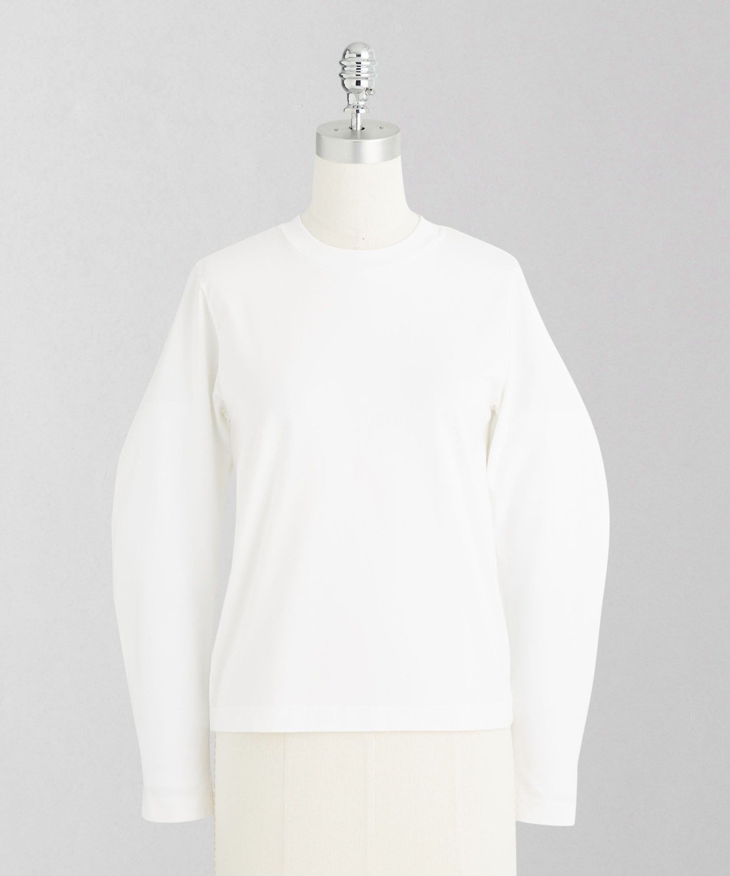 【ユナイテッドアローズ/UNITED ARROWS】のLOEFF オーガニックコットン クロップド クレセントスリーブ カットソー インテリア・キッズ・メンズ・レディースファッション・服の通販 founy(ファニー) 　ファッション　Fashion　レディースファッション　Fashion for Women　トップス・カットソー　Cut & Sew Tops　カットソー・ベーシックTシャツ　Cut-and-Sewn Tops / Stretch Tees & Basics　インナー　Innerwear　カットソー　Cut and Sewn Top　クロップド　Cropped, Short Length　スリーブ　Sleeve, Long Sleeve / Short Sleeve　ベスト　Vest, Waistcoat　ロング　Long, Long-Length　WHITE|ID: prp329100004939335 ipo3291000000037064679