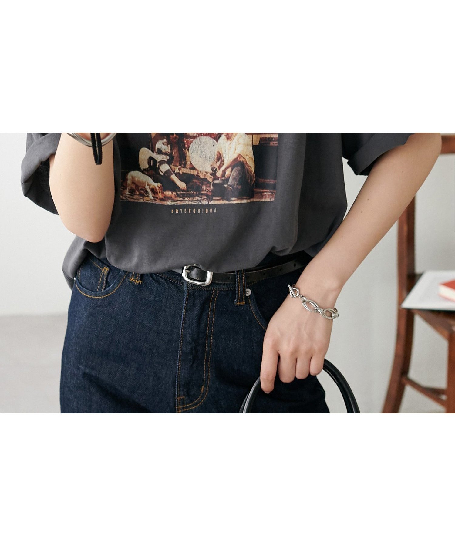 【ディスコート/Discoat】の【大人気リバイバル/WEB限定】ピグメントアソートロックTシャツ《ユニセックス》 インテリア・キッズ・メンズ・レディースファッション・服の通販 founy(ファニー) 　ファッション　Fashion　レディースファッション　Fashion for Women　トップス・カットソー　Cut & Sew Tops　シャツ・ブラウス・オフィスカジュアル　Elegant Blouses & Button-Ups　ロングTシャツ・Tシャツ　Longline T-Shirts & Tees　インナー　Innerwear　キャミワンピース　Cami Dress, Slip Dress　グラフィック　Graphic, Graphic Design　ジャケット　Jacket, Outerwear　プリント　Print, Printed Pattern　チャコールグレー|ID: prp329100004939451 ipo3291000000037065482