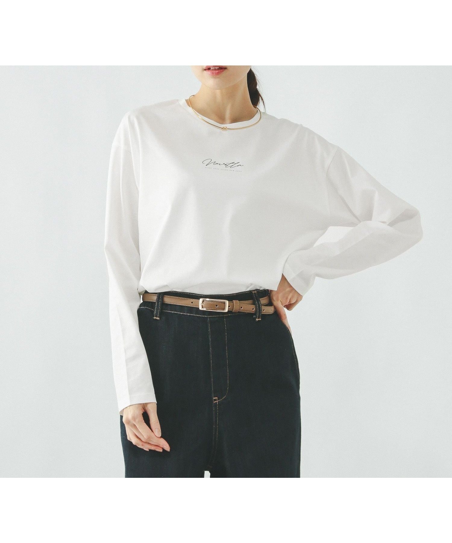 【グローバルワーク/GLOBAL WORK】のリッチクリーンプリントロンT/636710 インテリア・キッズ・メンズ・レディースファッション・服の通販 founy(ファニー) 　ファッション　Fashion　レディースファッション　Fashion for Women　トップス・カットソー　Cut & Sew Tops　ロングTシャツ・Tシャツ　Longline T-Shirts & Tees　おすすめ　Recommended / Our Picks　インナー　Innerwear　サロペット　Overalls, Salopette　シルク　Silk, 100% Silk　ジャケット　Jacket, Outerwear　人気　Popular, Best Seller　定番　Standard, Basic Item　抗菌　Antibacterial, Bacteria-Resistant　オフ×筆記体ロ05|ID: prp329100004939460 ipo3291000000037065553