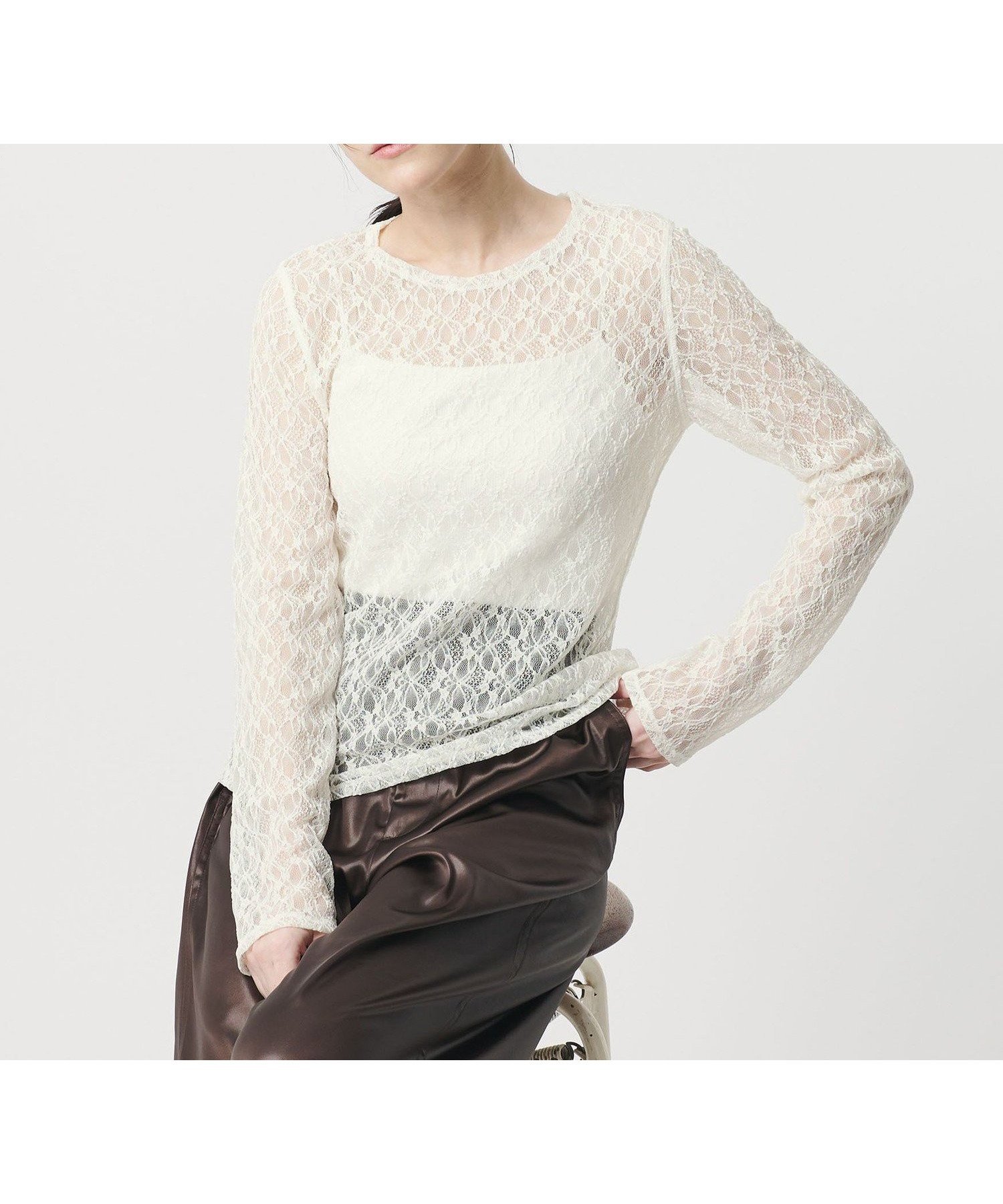 【ビューティ&ユース ユナイテッドアローズ/BEAUTY&YOUTH / UNITED ARROWS】のフラワーレース プルオーバー インテリア・キッズ・メンズ・レディースファッション・服の通販 founy(ファニー) 　ファッション　Fashion　レディースファッション　Fashion for Women　トップス・カットソー　Cut & Sew Tops　カジュアルプルオーバー・ニットトップス　Pullovers & Knit Tops / Casual Pullovers　イエロー　Yellow　インナー　Innerwear　カットソー　Cut and Sewn Top　コンパクト　Compact, Small Size　シアー　Sheer, See-Through　シンプル　Simple, Minimal　スウェット / スエット　Sweatshirt, Sweatwear　セットアップ　Set-Up, Coordinated Outfit　デニム　Denim, Jeans Material　フラワー　Flower, Floral　ミックス　Mix, Mixed Style　レース　Lace, Lace Fabric　おすすめ　Recommended / Our Picks　WHITE|ID: prp329100004939478 ipo3291000000037065742