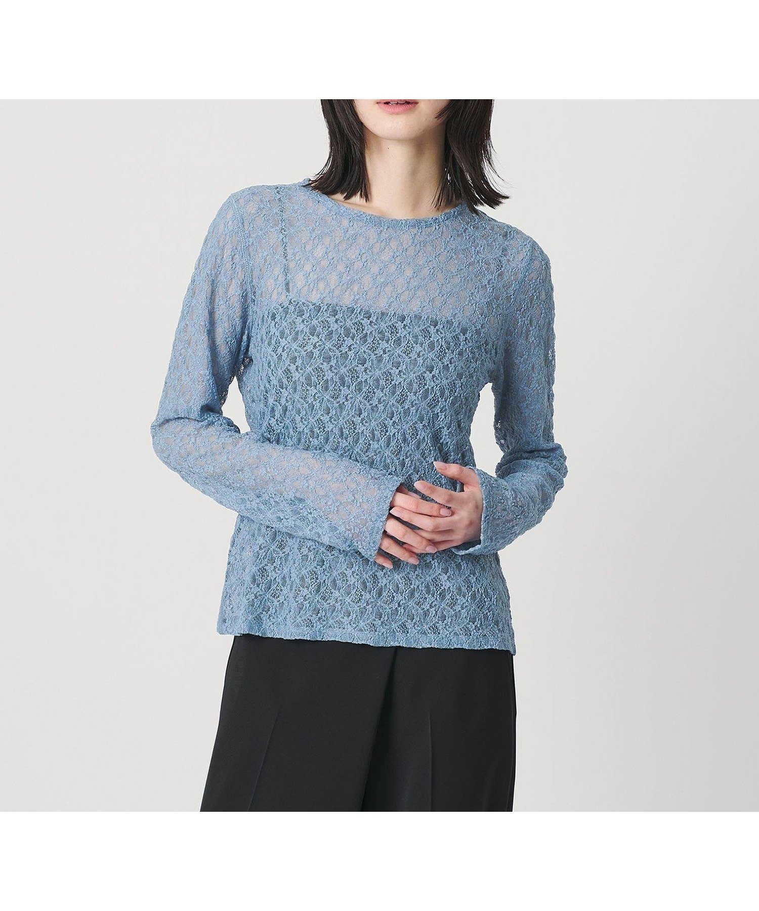 【ビューティ&ユース ユナイテッドアローズ/BEAUTY&YOUTH / UNITED ARROWS】のフラワーレース プルオーバー インテリア・キッズ・メンズ・レディースファッション・服の通販 founy(ファニー) 　ファッション　Fashion　レディースファッション　Fashion for Women　トップス・カットソー　Cut & Sew Tops　カジュアルプルオーバー・ニットトップス　Pullovers & Knit Tops / Casual Pullovers　イエロー　Yellow　インナー　Innerwear　カットソー　Cut and Sewn Top　コンパクト　Compact, Small Size　シアー　Sheer, See-Through　シンプル　Simple, Minimal　スウェット / スエット　Sweatshirt, Sweatwear　セットアップ　Set-Up, Coordinated Outfit　デニム　Denim, Jeans Material　フラワー　Flower, Floral　ミックス　Mix, Mixed Style　レース　Lace, Lace Fabric　おすすめ　Recommended / Our Picks　COBALT|ID: prp329100004939478 ipo3291000000037065749