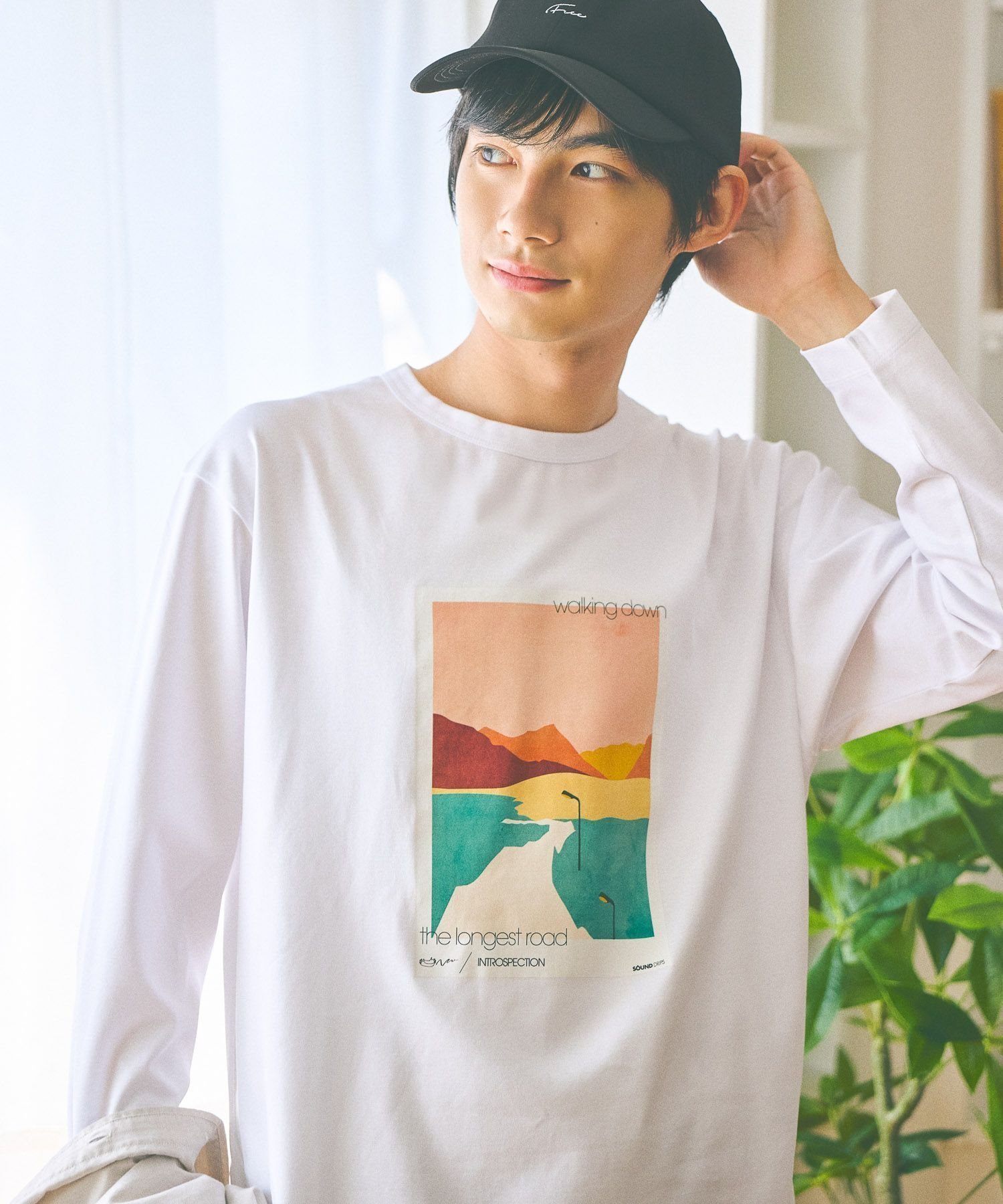【グローバルワーク/GLOBAL WORK】のリッチクリーンTEE/プリント/長袖/147181 インテリア・キッズ・メンズ・レディースファッション・服の通販 founy(ファニー) 　ファッション　Fashion　レディースファッション　Fashion for Women　トップス・カットソー　Cut & Sew Tops　おすすめ　Recommended / Our Picks　インナー　Innerwear　グラフィック　Graphic, Graphic Design　シルク　Silk, 100% Silk　ジャケット　Jacket, Outerwear　スリット　Slit, Slit Detail　プリント　Print, Printed Pattern　リラックス　Relax, Relaxed Fit　長袖　Long Sleeve, Full Sleeve　オフ*アートプリント03|ID: prp329100004939483 ipo3291000000037065798