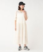 【ビームス ハート/BEAMS HEART】のワッシャー ティアードワンピース 26SS ウォッシャブル IVORY|ID:prp329100004942077