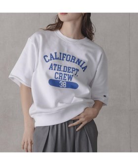 【サニーレーベル/Sonny Label / URBAN RESEARCH】の『別注』CHAMPION×Sonny Label ロゴスウェットTシャツ 人気、トレンドファッション・服の通販 founy(ファニー) ファッション Fashion レディースファッション Fashion for Women トップス・カットソー Cut & Sew Tops シャツ・ブラウス・オフィスカジュアル Elegant Blouses & Button-Ups レディースパーカー・カジュアルフーディー Casual Hoodies & Sweatshirts ロングTシャツ・Tシャツ Longline T-Shirts & Tees スウェット・クルーネックトップス Sweatshirts & Crewnecks / Relaxed Fit Sweat Tops 今季 This Season, Current Season スウェット / スエット Sweatshirt, Sweatwear トレンド Trend, Trending Now 別注 Limited Edition, Custom Order S/S・春夏 SS, Spring/Summer, Warm Season 夏 Summer 2026年 2026 |ID:prp329100004942167