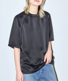 【シティーショップ/CITYSHOP】の《追加 2》SATIN Tシャツ 人気、トレンドファッション・服の通販 founy(ファニー) ファッション Fashion レディースファッション Fashion for Women トップス・カットソー Cut & Sew Tops シャツ・ブラウス・オフィスカジュアル Elegant Blouses & Button-Ups ロングTシャツ・Tシャツ Longline T-Shirts & Tees 2026年 2026 サテン Satin, Glossy Fabric バランス Balance, Style Balance ユーズド Used, Vintage-Look エレガント 上品 Elegant 切替 Switching, Contrast Panel |ID:prp329100004942178