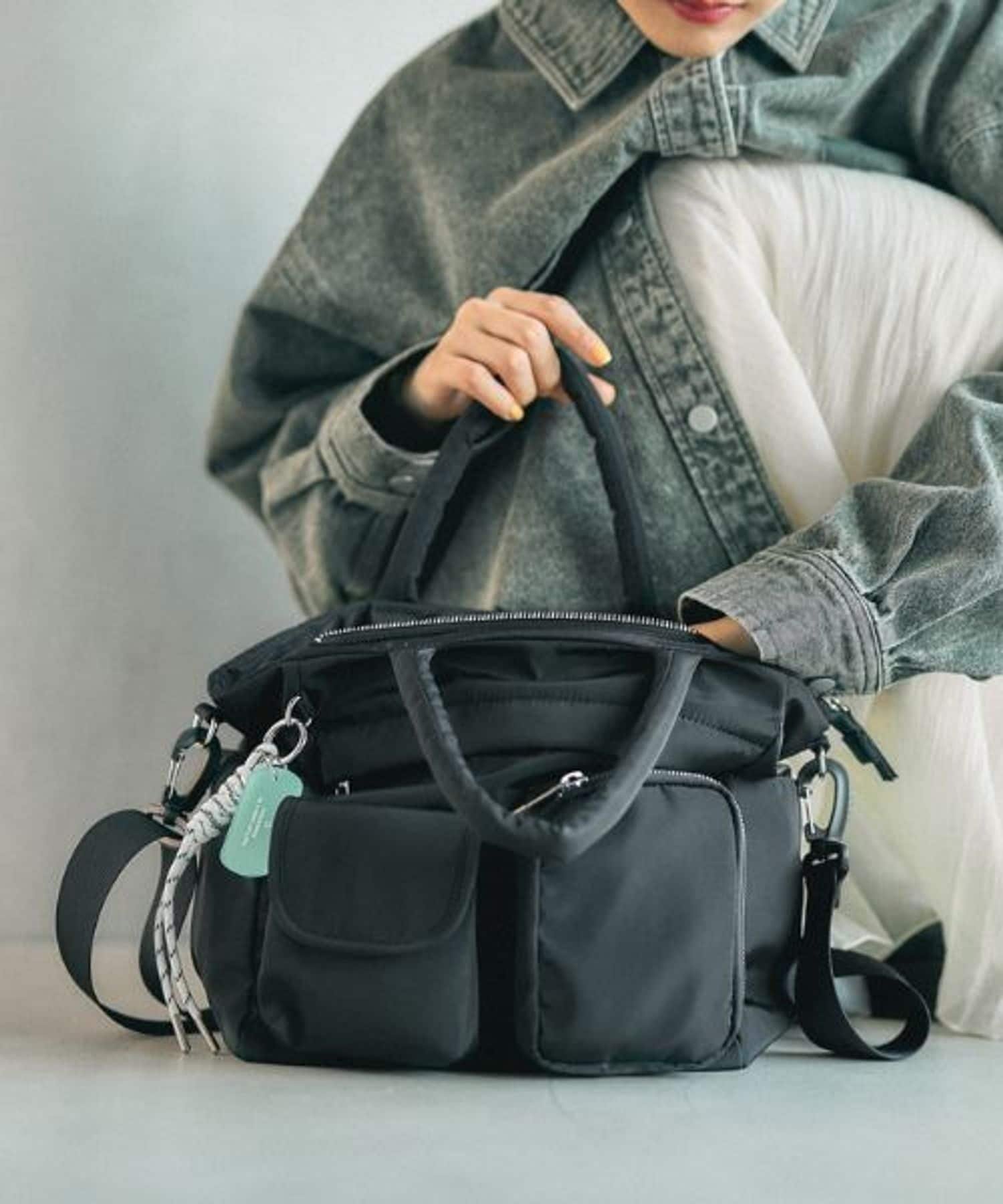 【レプシィム ローリーズファーム/LEPSIM LOWRYS FARM】の【500mlペットボトルも入る】撥水11ポケットトート インテリア・キッズ・メンズ・レディースファッション・服の通販 founy(ファニー) 　ファッション　Fashion　レディースファッション　Fashion for Women　バッグ　Bags　インナー　Innerwear　チャーム　Charm, Pendant　フォルム　Silhouette, Form　フラップ　Flap, Flap Pocket　ポケット　Pocket, Pocket Detail　軽量　Lightweight, Ultra Light　ブラック09|ID: prp329100004942189 ipo3291000000037091976