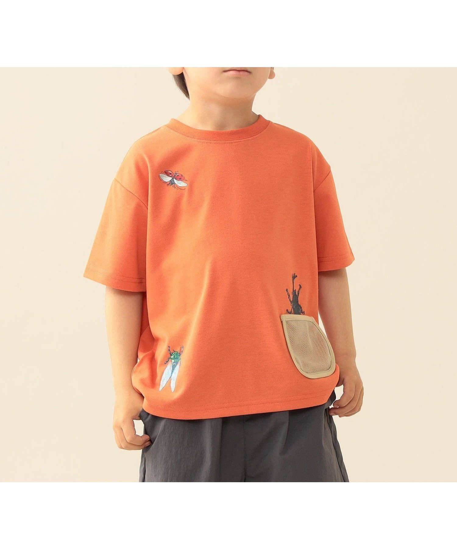 【ビームス ミニ/BEAMS mini / KIDS】のメッシュ ポケット 昆虫 Tシャツ 2026SS (吸水速乾・UVカット) 人気、トレンドファッション・服の通販 founy(ファニー) 　ファッション　Fashion　キッズファッション　Fashion for Kids　吸水　Absorbent, Quick-Dry　プリント　Print, Printed Pattern　ベーシック　Basic, Essential　ポケット　Pocket, Pocket Detail　メッシュ　Mesh, Net Fabric　夏　Summer　2026年　2026　 other-1|ID: prp329100004942779 ipo3291000000037099192