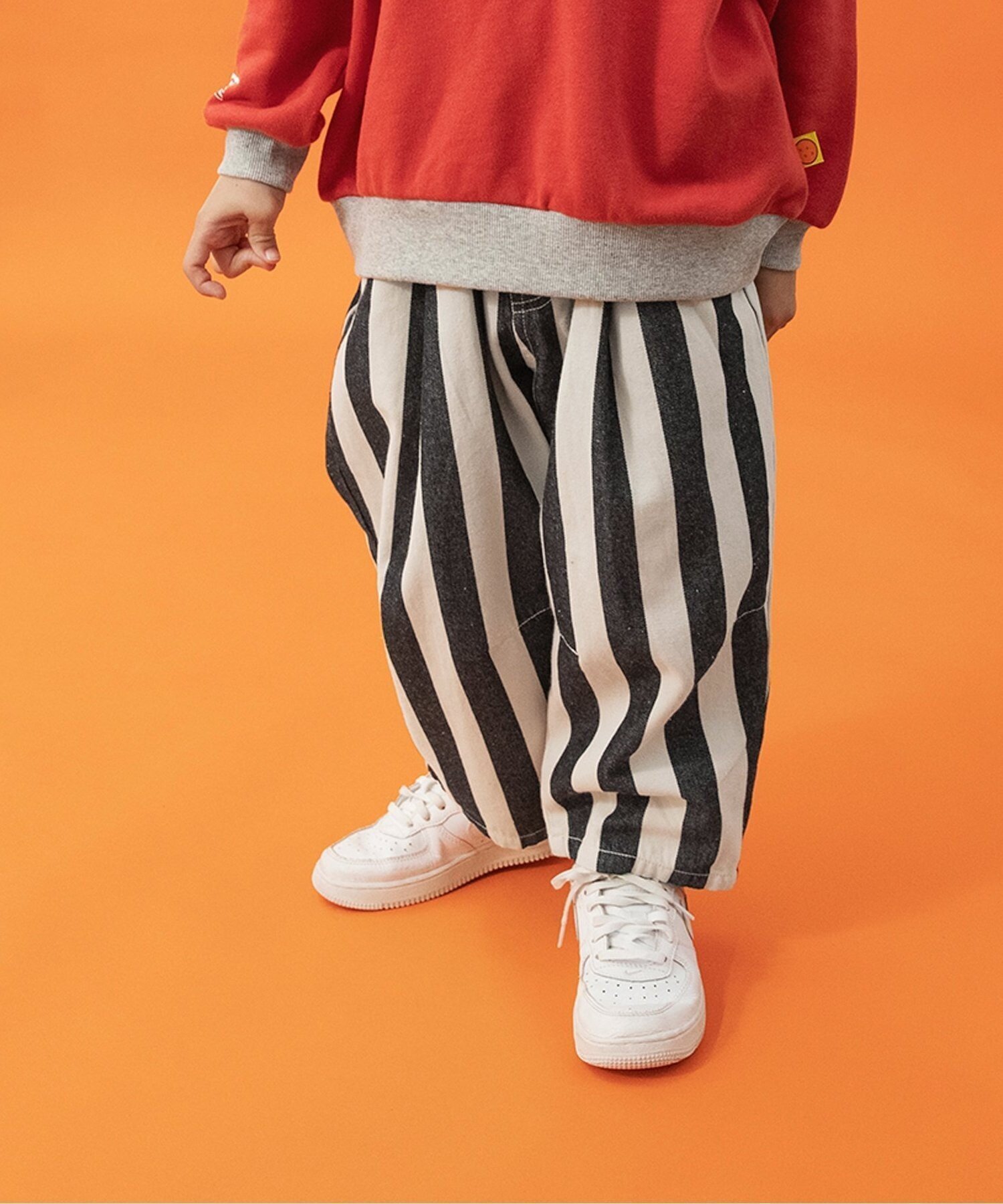 【エフオー オンラインストア/F.O.Online Store / KIDS】のワイドタックパンツ 10分丈 人気、トレンドファッション・服の通販 founy(ファニー) 　ファッション　Fashion　キッズファッション　Fashion for Kids　ボトムス　Bottoms　おすすめ　Recommended / Our Picks　ブリーチ　Bleach, Washed Finish　ユーズド　Used, Vintage-Look　人気　Popular, Best Seller　 other-1|ID: prp329100004942786 ipo3291000000037099243