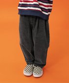 【エフオー オンラインストア/F.O.Online Store / KIDS】のワイドタックパンツ 10分丈 人気、トレンドファッション・服の通販 founy(ファニー) ファッション Fashion キッズファッション Fashion for Kids ボトムス Bottoms おすすめ Recommended / Our Picks ブリーチ Bleach, Washed Finish ユーズド Used, Vintage-Look 人気 Popular, Best Seller thumbnail ブラック|ID: prp329100004942786 ipo3291000000037099246