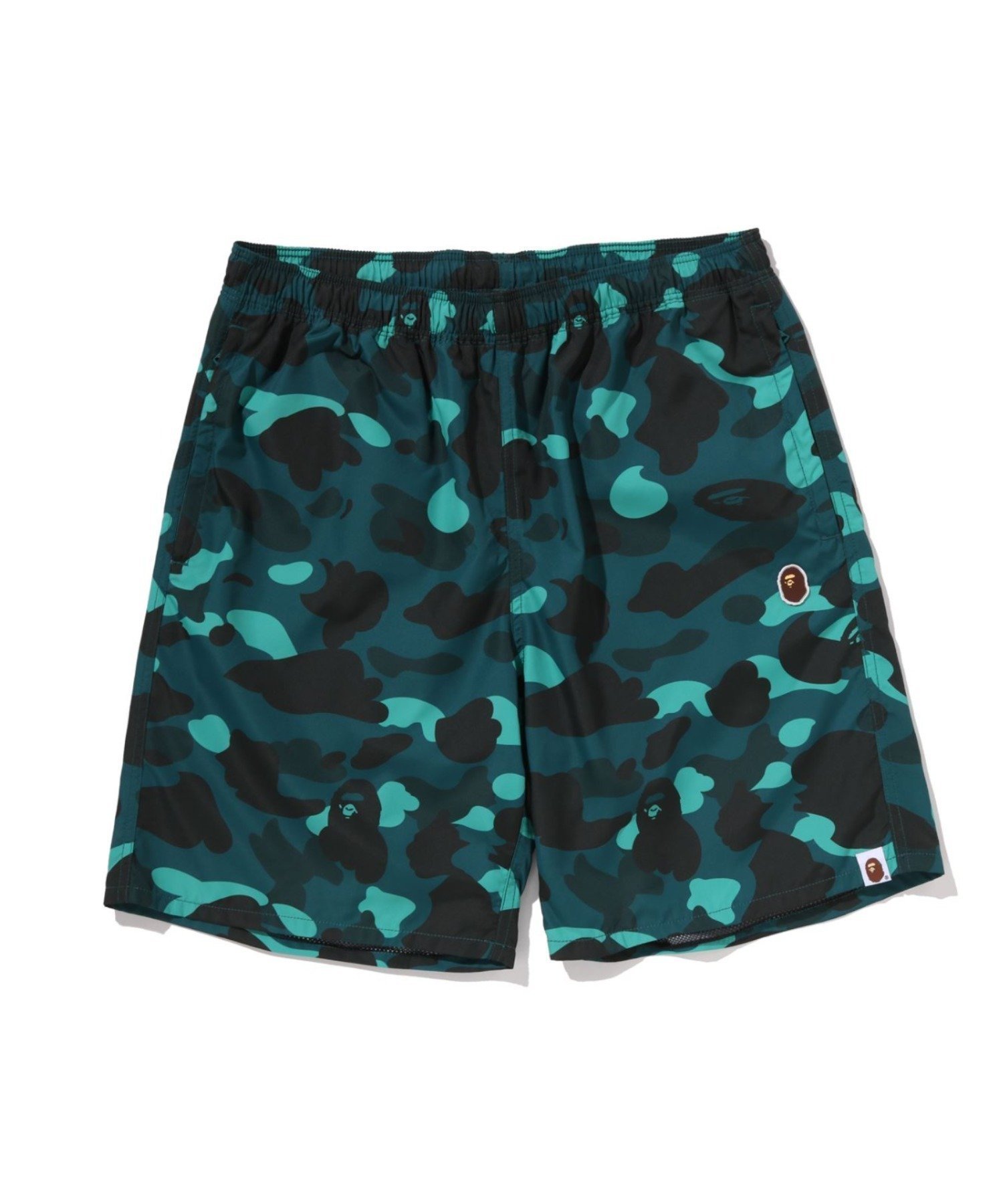 【アベイシングエイプ/A BATHING APE / MEN】のCOLOR CAMO APE HEAD ONE POINT BEACH SHORTS インテリア・キッズ・メンズ・レディースファッション・服の通販 founy(ファニー) 　ファッション　Fashion　メンズファッション　Fashion for Men　アウトドア　Outdoor Clothing　コレクション　Collection, Seasonal Line　ショーツ　Shorts, Short Pants　ビーチ　Beach, Seaside　ワンポイント　One Point, Statement Accent　夏　Summer　春　Spring　S/S・春夏　SS, Spring/Summer, Warm Season　GREEN|ID: prp329100004942788 ipo3291000000037099270