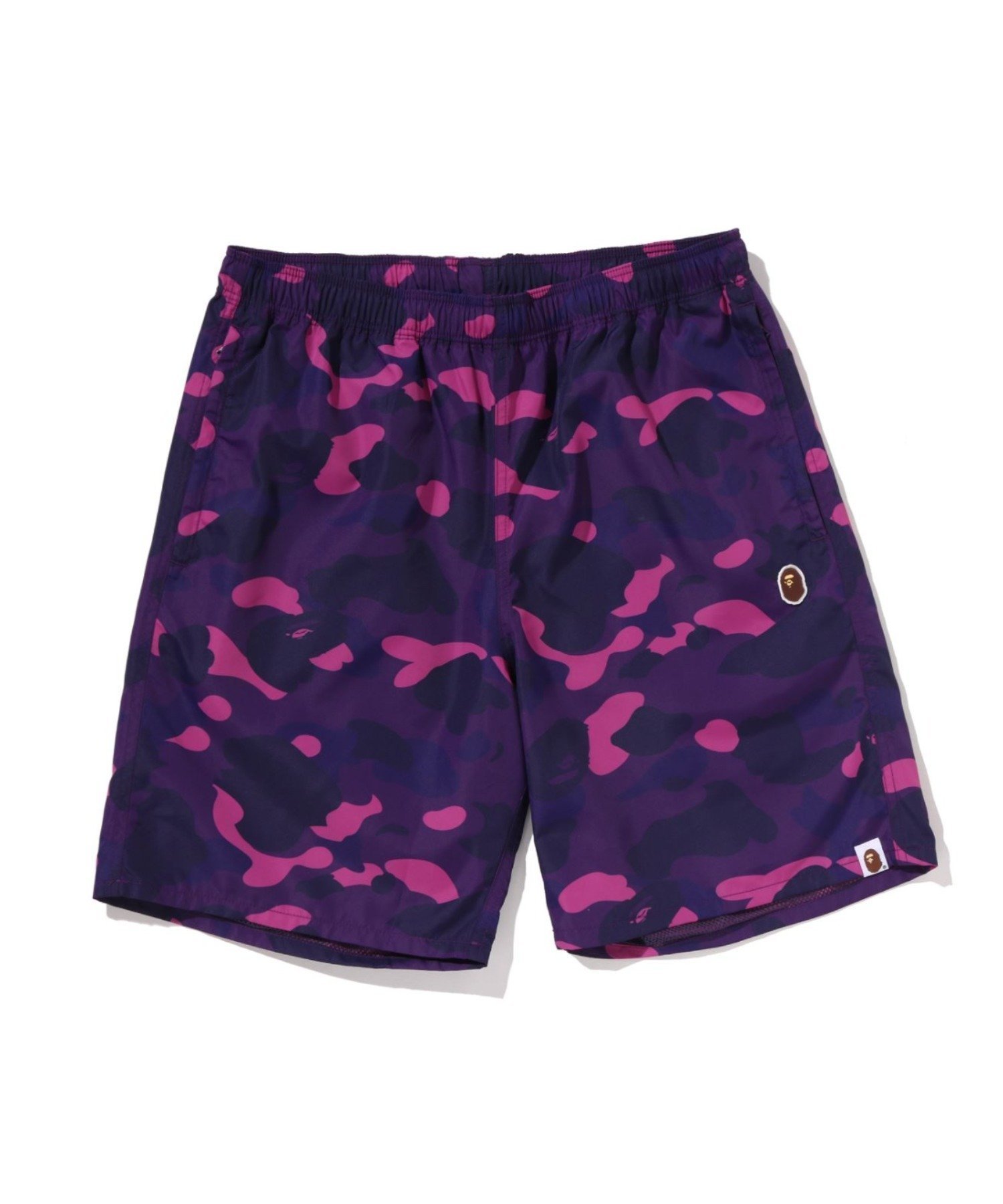 【アベイシングエイプ/A BATHING APE / MEN】のCOLOR CAMO APE HEAD ONE POINT BEACH SHORTS インテリア・キッズ・メンズ・レディースファッション・服の通販 founy(ファニー) 　ファッション　Fashion　メンズファッション　Fashion for Men　アウトドア　Outdoor Clothing　コレクション　Collection, Seasonal Line　ショーツ　Shorts, Short Pants　ビーチ　Beach, Seaside　ワンポイント　One Point, Statement Accent　夏　Summer　春　Spring　S/S・春夏　SS, Spring/Summer, Warm Season　PURPLE|ID: prp329100004942788 ipo3291000000037099271