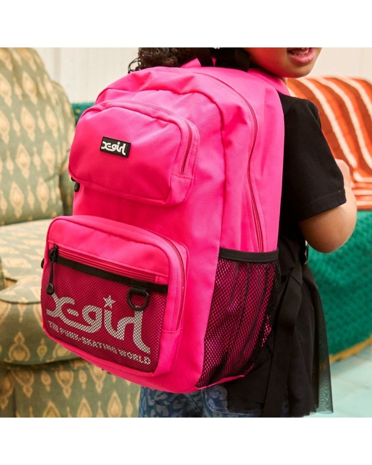 【ナルミヤ オンライン/NARUMIYA ONELINE / KIDS】のダブルポケットバックパック 人気、トレンドファッション・服の通販 founy(ファニー) 　ファッション　Fashion　キッズファッション　Fashion for Kids　ダブル　Double, Double-Breasted　チャーム　Charm, Pendant　フロント　Front, Front Design　ポケット　Pocket, Pocket Detail　メッシュ　Mesh, Net Fabric　 other-1|ID: prp329100004942794 ipo3291000000037099294