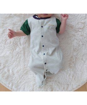 【コムサイズム/COMME CA ISM / KIDS】のロゴ おしりパッチ 半袖ツーウェイオール 人気、トレンドファッション・服の通販 founy(ファニー) ファッション Fashion キッズファッション Fashion for Kids シンプル Simple, Minimal パッチ Patch, Appliqué プリント Print, Printed Pattern ベビー Baby, Babywear 半袖 Short Sleeve, Half Sleeve 吸水 Absorbent, Quick-Dry |ID:prp329100004942796