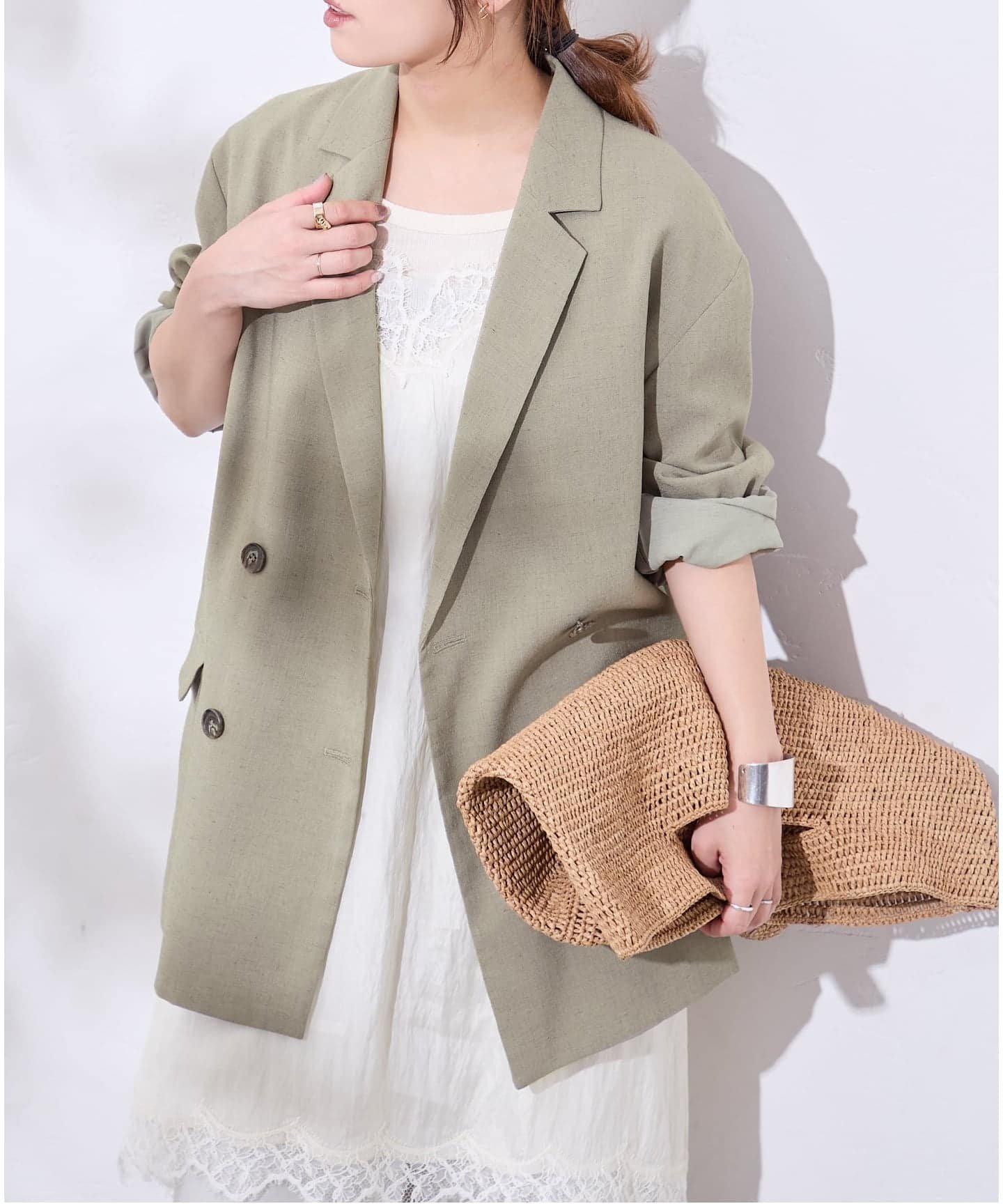 【ジャーナルスタンダード/JOURNAL STANDARD】のアイアスストレッチジャケット インテリア・キッズ・メンズ・レディースファッション・服の通販 founy(ファニー) 　ファッション　Fashion　レディースファッション　Fashion for Women　アウター　Coat / Outerwear Collection　レディースジャケット・軽アウター　Jackets　おすすめ　Recommended / Our Picks　ジャケット　Jacket, Outerwear　スマート　Smart, Elegant　セットアップ　Set-Up, Coordinated Outfit　デスク　Desk, Work Desk　ドレープ　Drape, Draping Fabric　ワーク　Workwear, Utility Style　ベージュ|ID: prp329100004942804 ipo3291000000037099367