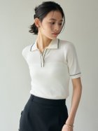 【アニュアンス/anuans】のテンセルポロニットトップス 人気、トレンドファッション・服の通販 founy(ファニー) ファッション Fashion レディースファッション Fashion for Women トップス・カットソー Cut & Sew Tops ニット Knit Tops & Sweaters シンプル Simple, Minimal リラックス Relax, Relaxed Fit エレガント 上品 Elegant thumbnail IVORY|ID: prp329100004942814 ipo3291000000037099435