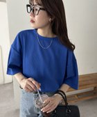 【ディスコート/Discoat】の【24色展開】ワッフル半袖Tシャツ《WEB限定》 人気、トレンドファッション・服の通販 founy(ファニー) ファッション Fashion レディースファッション Fashion for Women トップス・カットソー Cut & Sew Tops シャツ・ブラウス・オフィスカジュアル Elegant Blouses & Button-Ups ロングTシャツ・Tシャツ Longline T-Shirts & Tees おすすめ Recommended / Our Picks シンプル Simple, Minimal ラウンド Round, Round Neck ワッフル Waffle, Waffle Knit 半袖 Short Sleeve, Half Sleeve 夏 Summer thumbnail スカイブルー|ID: prp329100004942816 ipo3291000000037099461