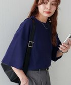 【ディスコート/Discoat】の【24色展開】ワッフル半袖Tシャツ《WEB限定》 人気、トレンドファッション・服の通販 founy(ファニー) ファッション Fashion レディースファッション Fashion for Women トップス・カットソー Cut & Sew Tops シャツ・ブラウス・オフィスカジュアル Elegant Blouses & Button-Ups ロングTシャツ・Tシャツ Longline T-Shirts & Tees おすすめ Recommended / Our Picks シンプル Simple, Minimal ラウンド Round, Round Neck ワッフル Waffle, Waffle Knit 半袖 Short Sleeve, Half Sleeve 夏 Summer thumbnail ネイビー|ID: prp329100004942816 ipo3291000000037099464