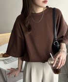 【ディスコート/Discoat】の【24色展開】ワッフル半袖Tシャツ《WEB限定》 人気、トレンドファッション・服の通販 founy(ファニー) ファッション Fashion レディースファッション Fashion for Women トップス・カットソー Cut & Sew Tops シャツ・ブラウス・オフィスカジュアル Elegant Blouses & Button-Ups ロングTシャツ・Tシャツ Longline T-Shirts & Tees おすすめ Recommended / Our Picks シンプル Simple, Minimal ラウンド Round, Round Neck ワッフル Waffle, Waffle Knit 半袖 Short Sleeve, Half Sleeve 夏 Summer thumbnail ブラウン|ID: prp329100004942816 ipo3291000000037099467