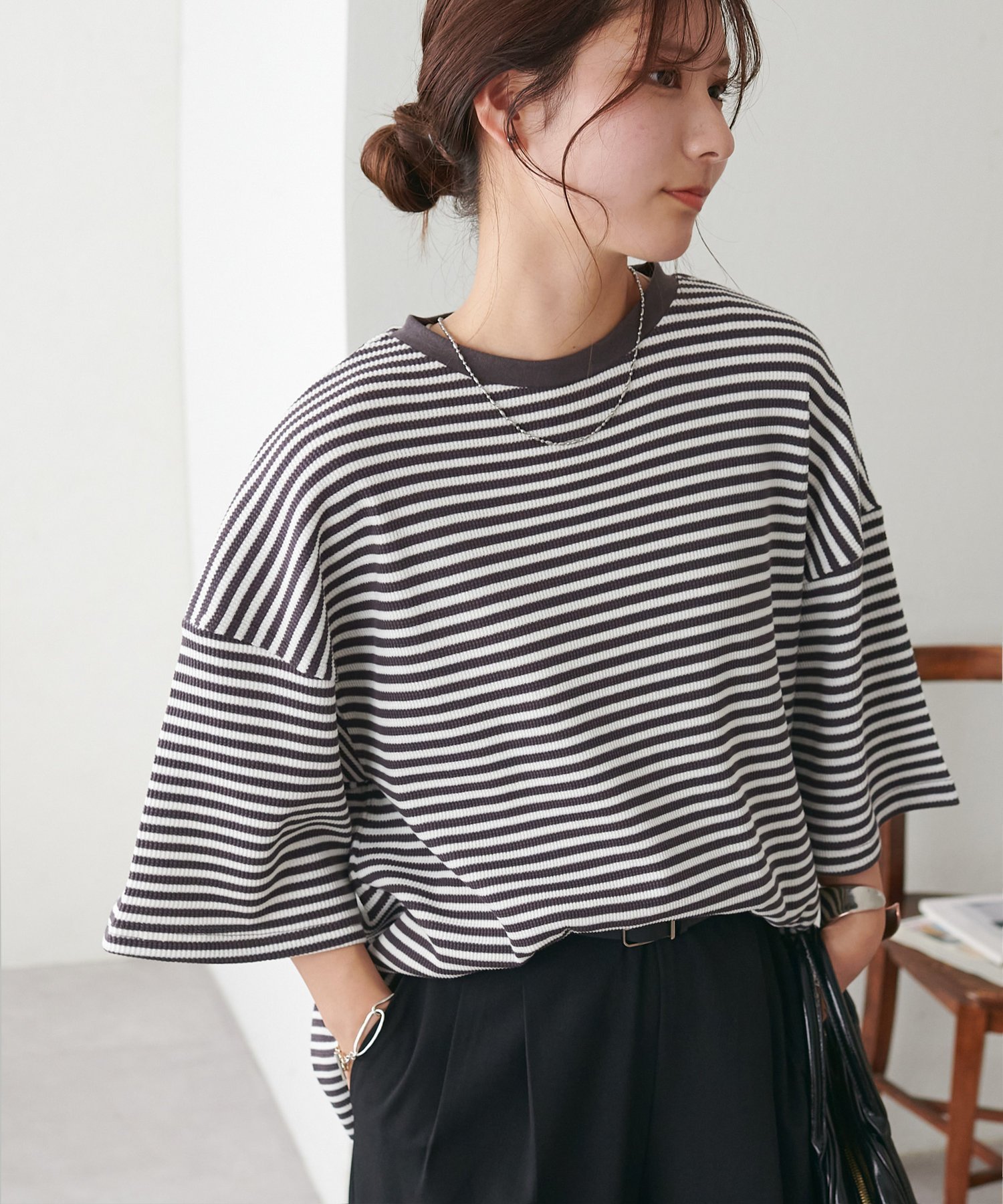 【ディスコート/Discoat】の【24色展開】ワッフル半袖Tシャツ《WEB限定》 インテリア・キッズ・メンズ・レディースファッション・服の通販 founy(ファニー) 　ファッション　Fashion　レディースファッション　Fashion for Women　トップス・カットソー　Cut & Sew Tops　シャツ・ブラウス・オフィスカジュアル　Elegant Blouses & Button-Ups　ロングTシャツ・Tシャツ　Longline T-Shirts & Tees　おすすめ　Recommended / Our Picks　シンプル　Simple, Minimal　ラウンド　Round, Round Neck　ワッフル　Waffle, Waffle Knit　半袖　Short Sleeve, Half Sleeve　夏　Summer　トープ|ID: prp329100004942816 ipo3291000000037099469