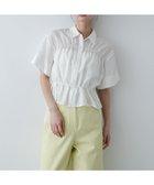 【センスオブプレイス/SENSE OF PLACE by URBAN RESEARCH】のクロップドペプラムシャーリングシャツ ホワイト系その他|ID: prp329100004942820 ipo3291000000037099494