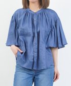 【ブルーコムブルー/BLEU COMME BLEU】のマノン ファンスリーブ リネンアミカルシャツ 人気、トレンドファッション・服の通販 founy(ファニー) ファッション Fashion レディースファッション Fashion for Women トップス・カットソー Cut & Sew Tops シャツ・ブラウス・オフィスカジュアル Elegant Blouses & Button-Ups スリーブ Sleeve, Long Sleeve / Short Sleeve 吸水 Absorbent, Quick-Dry 定番 Standard, Basic Item thumbnail BLU|ID: prp329100004942822 ipo3291000000037099505