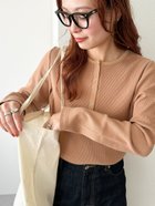 【ディスコート/Discoat】の【20色展開/インナー使いにも◎】ワッフルボーダー長袖Tシャツ《WEB限定》 ベージュ|ID: prp329100004942826 ipo3291000000037245301