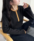 【ディスコート/Discoat】の【20色展開/インナー使いにも◎】ワッフルボーダー長袖Tシャツ《WEB限定》 ブラックその他3|ID: prp329100004942826 ipo3291000000037245359