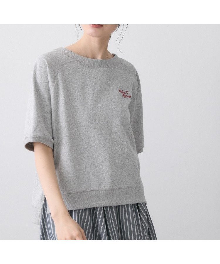 【デッサン/Dessin】の【洗える】ミニ裏毛刺繍ロゴプルオーバー インテリア・キッズ・メンズ・レディースファッション・服の通販 founy(ファニー) 　ファッション　Fashion　レディースファッション　Fashion for Women　トップス・カットソー　Cut & Sew Tops　カジュアルプルオーバー・ニットトップス　Pullovers & Knit Tops / Casual Pullovers　おすすめ　Recommended / Our Picks　インナー　Innerwear　ジャケット　Jacket, Outerwear　スマート　Smart, Elegant　デニム　Denim, Jeans Material　ブルゾン　Blouson, Bomber Jacket　ベーシック　Basic, Essential　ロング　Long, Long-Length　ワイド　Wide, Wide Fit　洗える　Machine Washable　ライトグレー|ID: prp329100004942827 ipo3291000000037099545