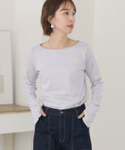 【プールヴー/PourVous】のボートネック指空きTシャツ カットソーきれいめトップス 長袖 七分袖 ブラウス 人気、トレンドファッション・服の通販 founy(ファニー) ファッション Fashion レディースファッション Fashion for Women トップス・カットソー Cut & Sew Tops シャツ・ブラウス・オフィスカジュアル Elegant Blouses & Button-Ups ロングTシャツ・Tシャツ Longline T-Shirts & Tees カットソー・ベーシックTシャツ Cut-and-Sewn Tops / Stretch Tees & Basics カットソー Cut and Sewn Top 長袖 Long Sleeve, Full Sleeve thumbnail アイスグレー|ID: prp329100004942828 ipo3291000000037099556
