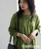【アンティカ/antiqua】のantiqua アンティカ バスク ロンT レディース 無地 長袖 綿100 ZA-00114 31 ダークグリーン|ID: prp329100004942830 ipo3291000000037099566
