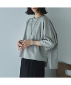 【ドゥ アルシーヴ/Doux archives】のラメ裏毛ショートスリーブプルオーバー GREIGE|ID: prp329100004942831 ipo3291000000037099572