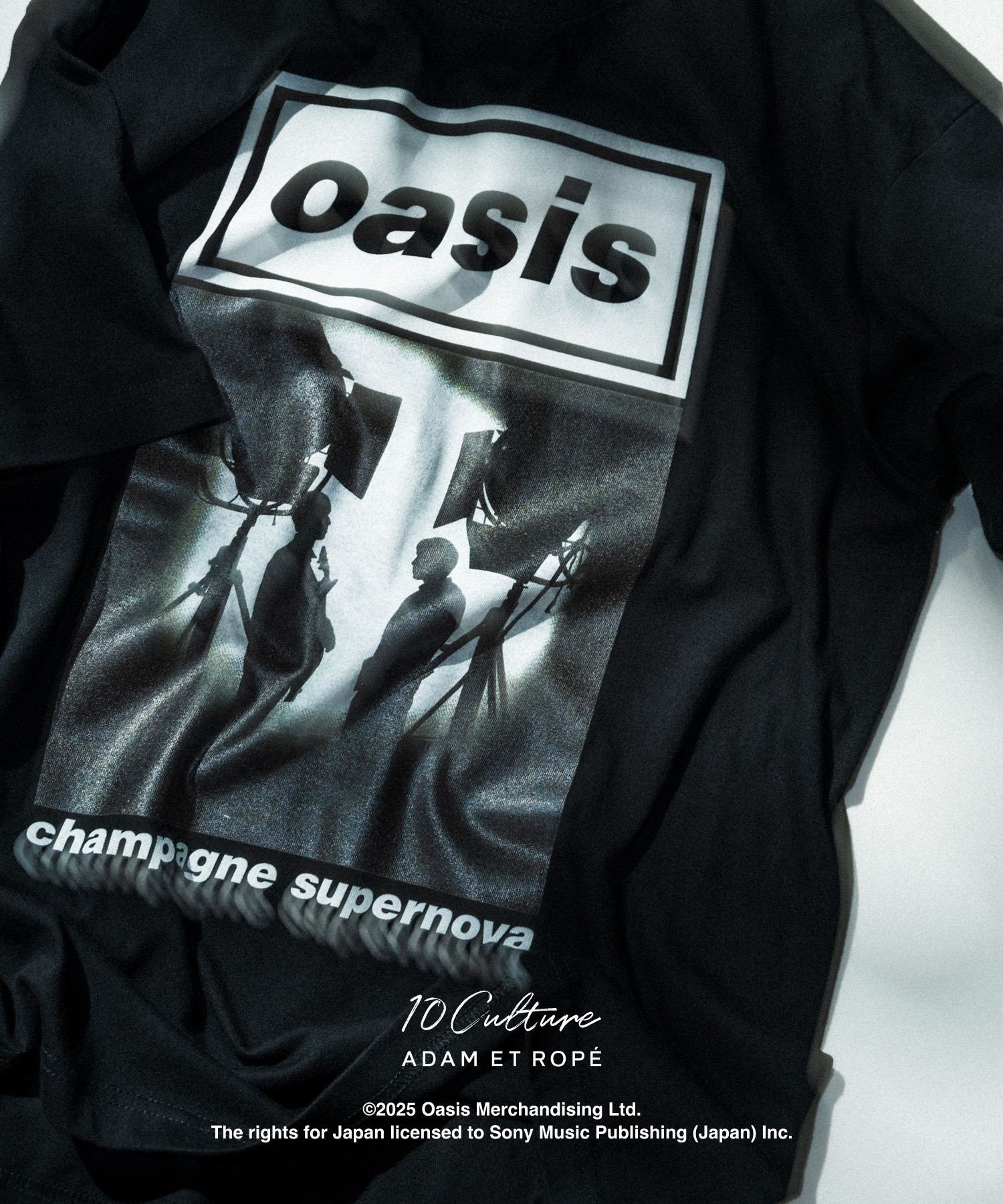 【アダム エ ロペ/ADAM ET ROPE'】の【oasis 10Culture / ADAM ET ROPE 】Artwork design TSH インテリア・キッズ・メンズ・レディースファッション・服の通販 founy(ファニー) 　ファッション　Fashion　レディースファッション　Fashion for Women　ジャケット　Jacket, Outerwear　フランス　France, French　プリント　Print, Printed Pattern　ワーク　Workwear, Utility Style　おすすめ　Recommended / Our Picks　2025年　2025　2025春夏・S/S　Spring/Summer 2025 SS25　ブラック系(02)|ID: prp329100004942833 ipo3291000000037099581