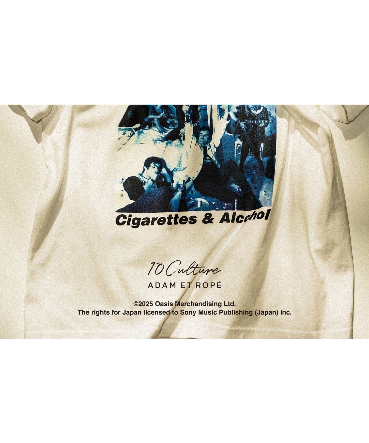 【アダム エ ロペ/ADAM ET ROPE'】の【oasis 10Culture / ADAM ET ROPE 】Artwork design TSH インテリア・キッズ・メンズ・レディースファッション・服の通販 founy(ファニー) 　ファッション　Fashion　レディースファッション　Fashion for Women　ジャケット　Jacket, Outerwear　フランス　France, French　プリント　Print, Printed Pattern　ワーク　Workwear, Utility Style　おすすめ　Recommended / Our Picks　2025年　2025　2025春夏・S/S　Spring/Summer 2025 SS25　ブルー系(46)|ID: prp329100004942833 ipo3291000000037099591