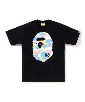 【ア ベイシング エイプ/A BATHING APE】のNEW MULTI CAMO BIG APE HEAD TEE 人気、トレンドファッション・服の通販 founy(ファニー) ファッション Fashion レディースファッション Fashion for Women インナー Innerwear クラシック Classic, Timeless Style グラフィック Graphic, Graphic Design ショート Short, Short Length スリーブ Sleeve, Long Sleeve / Short Sleeve パターン Pattern, Design Print プリント Print, Printed Pattern ラバー Rubber, Rubber Sole |ID:prp329100004942835
