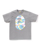 【ア ベイシング エイプ/A BATHING APE】のNEW MULTI CAMO BIG APE HEAD TEE 人気、トレンドファッション・服の通販 founy(ファニー) ファッション Fashion レディースファッション Fashion for Women インナー Innerwear クラシック Classic, Timeless Style グラフィック Graphic, Graphic Design ショート Short, Short Length スリーブ Sleeve, Long Sleeve / Short Sleeve パターン Pattern, Design Print プリント Print, Printed Pattern ラバー Rubber, Rubber Sole thumbnail GRAY|ID: prp329100004942835 ipo3291000000037099612