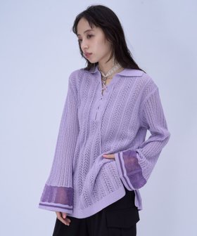 【ハレ/HARE】のスキッパースカシアミトップス 人気、トレンドファッション・服の通販 founy(ファニー) ファッション Fashion レディースファッション Fashion for Women トップス・カットソー Cut & Sew Tops おすすめ Recommended / Our Picks ウェーブ Wavy Pattern ショート Short, Short Length スキッパー Skipper, Open Collar ストレート Straight, Straight Cut タンク Tank Top, Sleeveless Top ハイネック High Neck, Mock Neck フレア Flare, Flared ボトム Bottoms, Lower Wear ミドル Middle Length, Mid Height レース Lace, Lace Fabric ワイド Wide, Wide Fit 夏 Summer 透かし Cut-Out, Lacework |ID:prp329100004942840