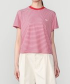 【ビショップ/Bshop】のクルーネック Tシャツ STRIPE WOMEN 人気、トレンドファッション・服の通販 founy(ファニー) ファッション Fashion レディースファッション Fashion for Women トップス・カットソー Cut & Sew Tops シャツ・ブラウス・オフィスカジュアル Elegant Blouses & Button-Ups ロングTシャツ・Tシャツ Longline T-Shirts & Tees ショート Short, Short Length なめらか Smooth, Silky Texture フランス France, French 半袖 Short Sleeve, Half Sleeve ワーク Workwear, Utility Style thumbnail RED系1|ID: prp329100004942841 ipo3291000000037099640
