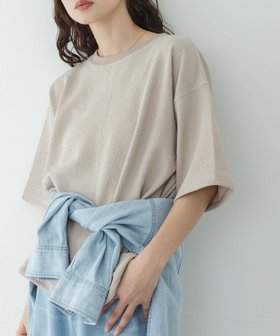 【サニーレーベル/Sonny Label / URBAN RESEARCH】のカットジャガードドロスト五分袖プルオーバー 大人の最旬トレンドファッション＆コーディネート founy(ファウニー) ファッション Fashion レディースファッション Fashion for Women トップス・カットソー Cut & Sew Tops カジュアルプルオーバー・ニットトップス Pullovers & Knit Tops / Casual Pullovers 2026年 2026 2026春夏・S/S Spring/Summer 2026 SS26 おすすめ Recommended / Our Picks カットソー Cut and Sewn Top シンプル Simple, Minimal ブラウジング Blouson Silhouette, Cinched Waist ワイド Wide, Wide Fit 夏 Summer 春 Spring S/S・春夏 SS, Spring/Summer, Warm Season 秋 Autumn |ID:prp329100004942845