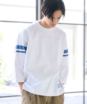 【コーエン/COEN】のRepurヘビーコットン七分袖フットボールTシャツ【抗菌性,消臭性】 人気、トレンドファッション・服の通販 founy(ファニー) ファッション Fashion レディースファッション Fashion for Women トップス・カットソー Cut & Sew Tops シャツ・ブラウス・オフィスカジュアル Elegant Blouses & Button-Ups ロングTシャツ・Tシャツ Longline T-Shirts & Tees 2026年 2026 イラスト Illustration シンプル Simple, Minimal スポーツ Sports, Activewear プリント Print, Printed Pattern リラックス Relax, Relaxed Fit 抗菌 Antibacterial, Bacteria-Resistant |ID:prp329100004942850