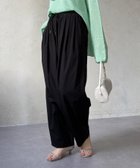 【ドゥドゥ/DouDou】の【WEB限定】ライトストレッチクロスタックイージーパンツ 人気、トレンドファッション・服の通販 founy(ファニー) ファッション Fashion レディースファッション Fashion for Women パンツ Pants & Trousers ストレッチ Stretch, Stretchy Fabric スマート Smart, Elegant 雑誌 Magazine, Fashion Magazine フロント Front, Front Design リラックス Relax, Relaxed Fit S/S・春夏 SS, Spring/Summer, Warm Season 再入荷 Restock / Back in Stock 夏 Summer 2026年 2026 thumbnail ブラック|ID: prp329100004942855 ipo3291000000037099705