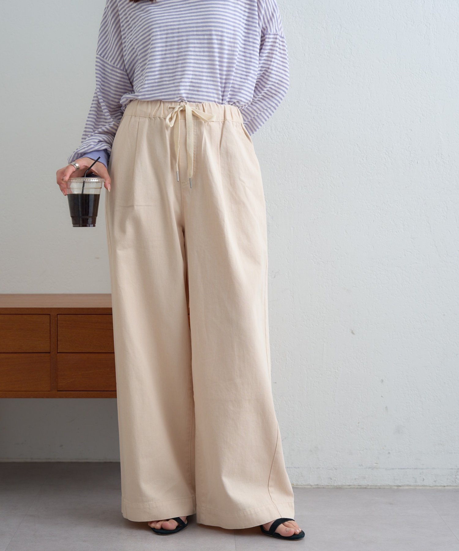 【チャオパニックティピー/CIAOPANIC TYPY】の【累計6万枚/9色5サイズ展開】スタイルアップ柔らかワイドイージーパンツ インテリア・キッズ・メンズ・レディースファッション・服の通販 founy(ファニー) 　ファッション　Fashion　レディースファッション　Fashion for Women　パンツ　Pants & Trousers　シアー　Sheer, See-Through　タンク　Tank Top, Sleeveless Top　楽ちん　Easy Fit, Comfortable　ワイド　Wide, Wide Fit　おすすめ　Recommended / Our Picks　ホワイト|ID: prp329100004942858 ipo3291000000037099727