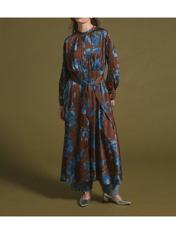 【ヴァン/Vin】のフラワープリントフレアワンピース インテリア・キッズ・メンズ・レディースファッション・服の通販 founy(ファウニー) https://founy.com/ ファッション Fashion レディースファッション Fashion for Women ワンピース Dresses おすすめ Recommended / Our Picks リボン Ribbon, Bow 羽織 Haori, Light Jacket |ID: prp329100004942864 ipo3291000000037298839