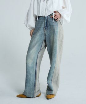 【ジーナシス/JEANASiS】のスウェットコンビデニムパンツ 大人の最旬トレンドファッション＆コーディネート founy(ファウニー) ファッション Fashion レディースファッション Fashion for Women パンツ Pants & Trousers デニムパンツ・ジーンズ・美脚デニム Denim Jeans & Pants おすすめ Recommended / Our Picks シンプル Simple, Minimal ジャケット Jacket, Outerwear スウェット / スエット Sweatshirt, Sweatwear デニム Denim, Jeans Material ドッキング Docking, Mixed Material ドローコード Drawcord, Drawstring Cord バランス Balance, Style Balance フロント Front, Front Design ベーシック Basic, Essential ルーズ Loose, Oversized |ID:prp329100004942866